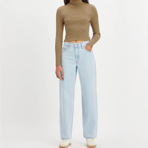 Levi's Denim - Levi's Light Blue High-Rise Straight Jeans